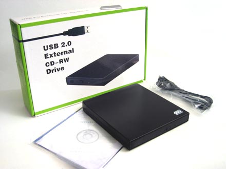 Ext. Case 5,25 USB SLIM with CDRW drive