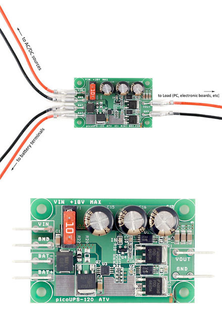 picoUPS-120-ATV (120W Vehicle backup-interface)