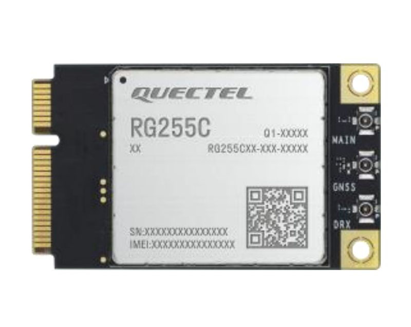 Quectel RG255C-GL PCIe Modem (5G RedCap, Sub-6 GHz, 223Mbps (DL) / 133Mbps (UL))